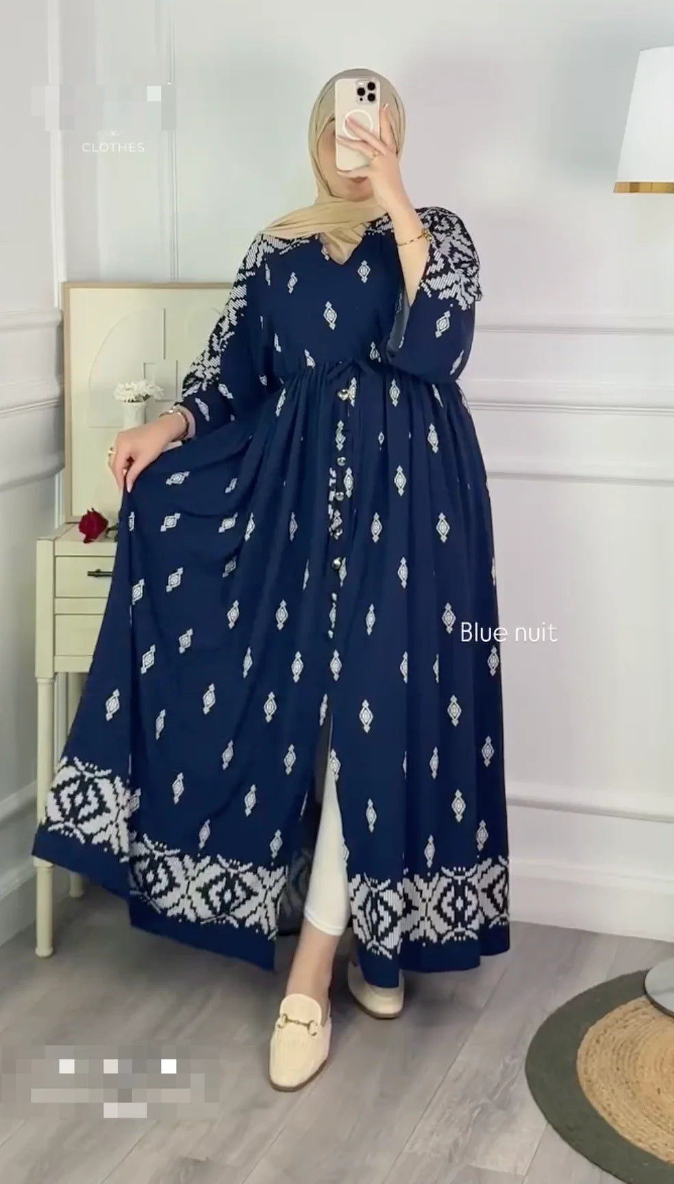 Zarvia Printed Cardigan