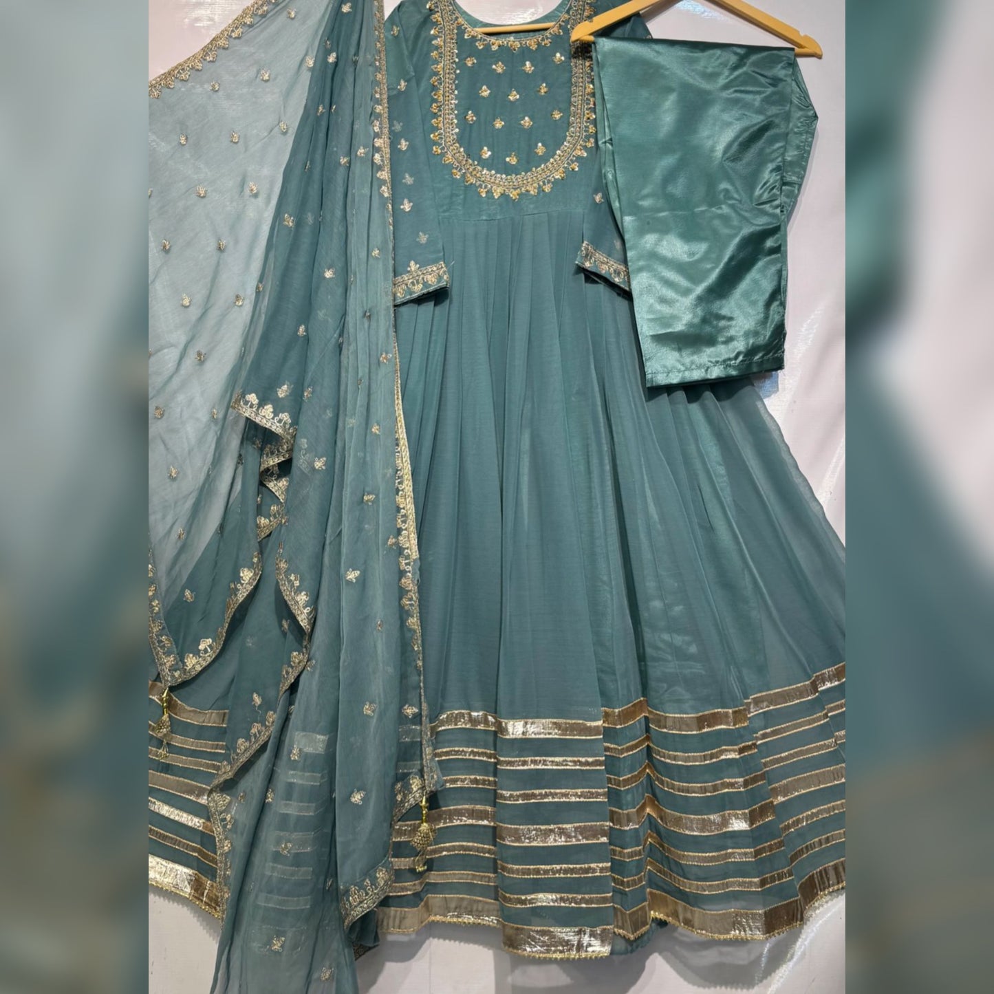 Anarkali Three Piece