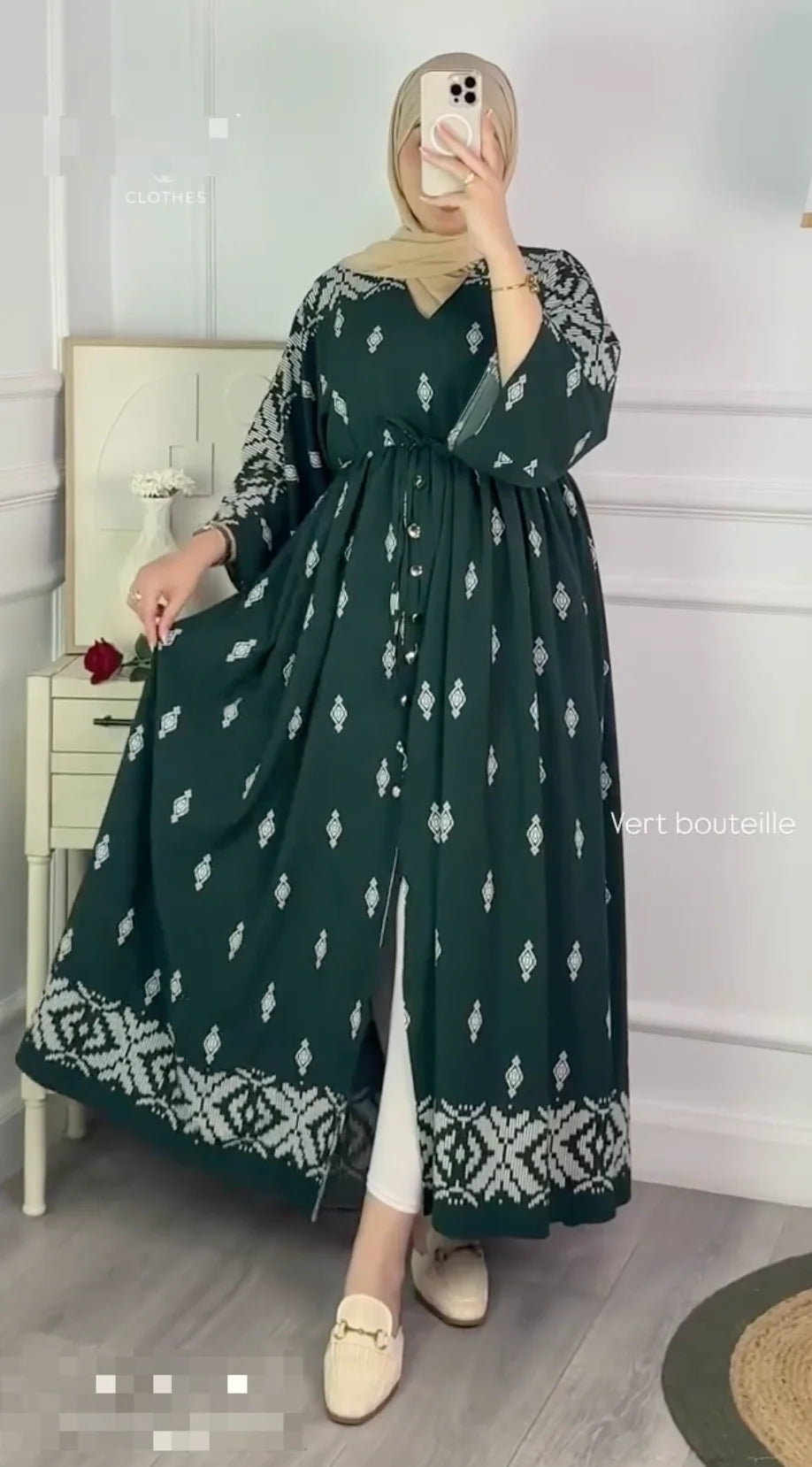 Zarvia Printed Cardigan