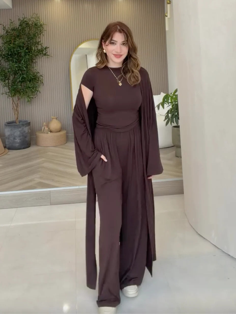 Summer Gown Three Piece Set