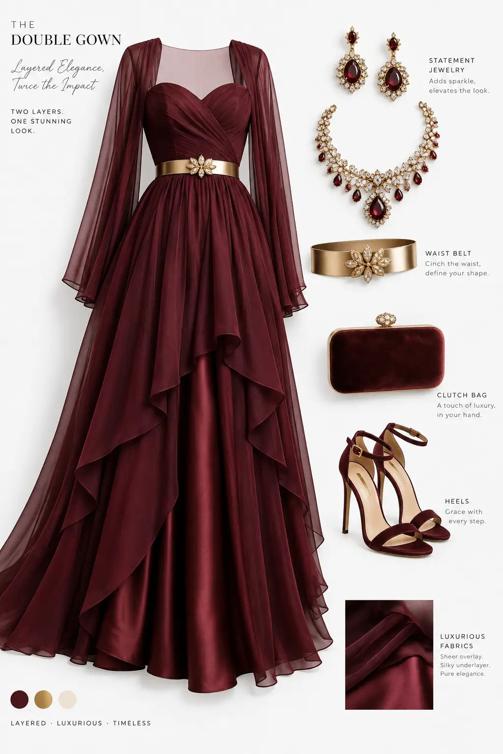 how to style a double gown