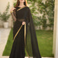 CHIFFON LACE STITCHED SAREE