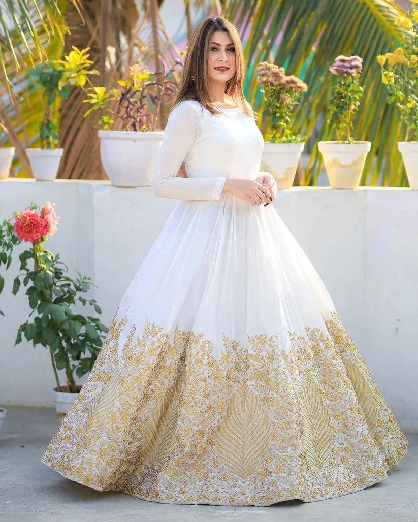 Border Embroidery Heavy Maxi
