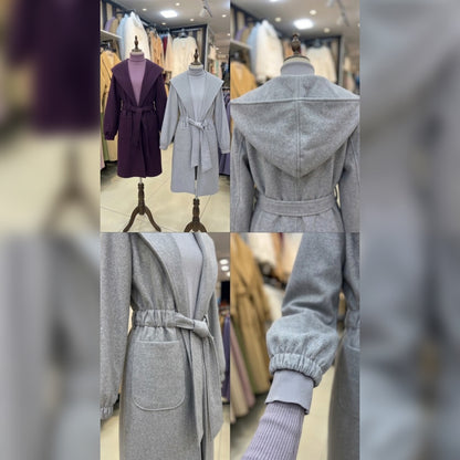 Trench Coat With High Neck