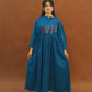 Blue khaddar frock