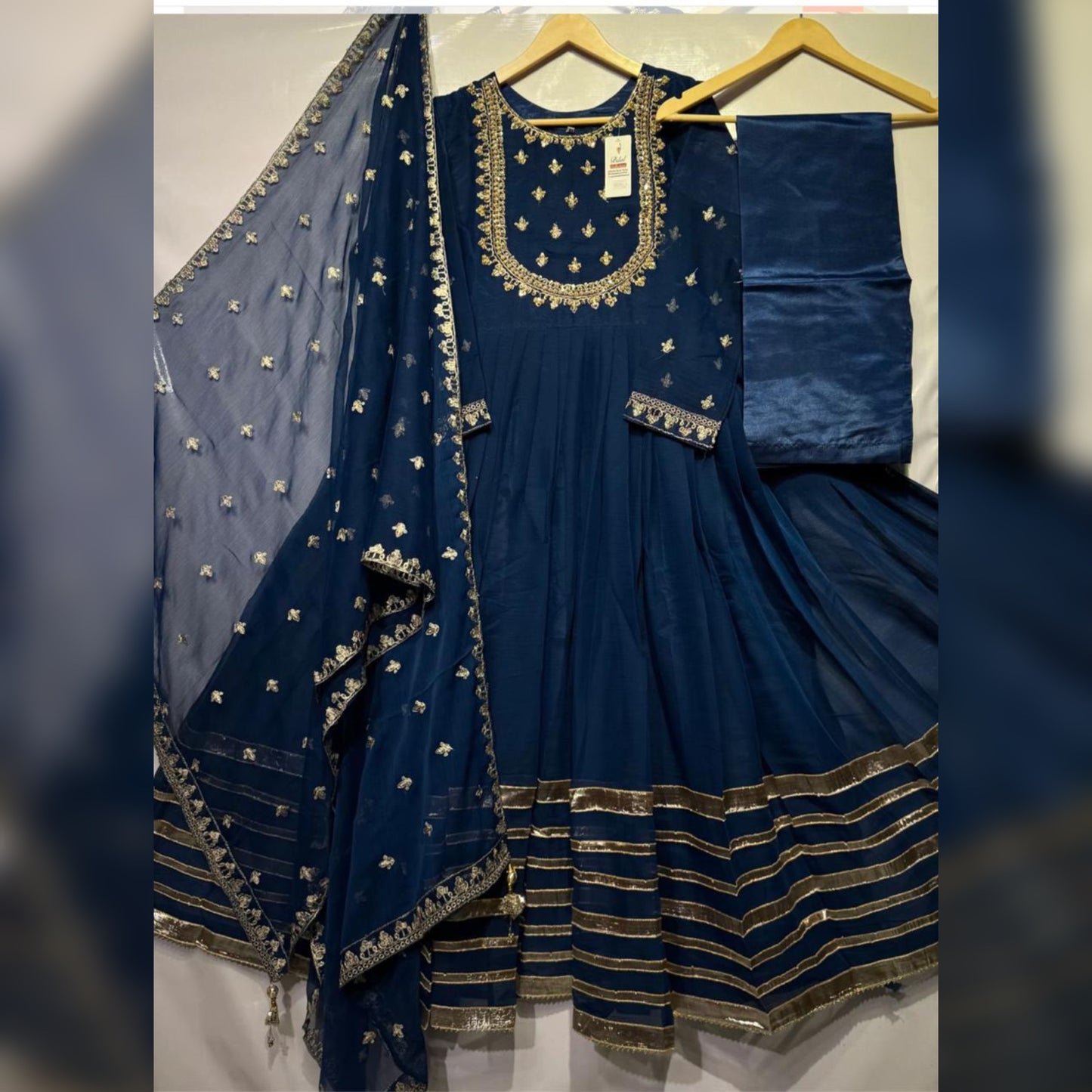 Anarkali Three Piece