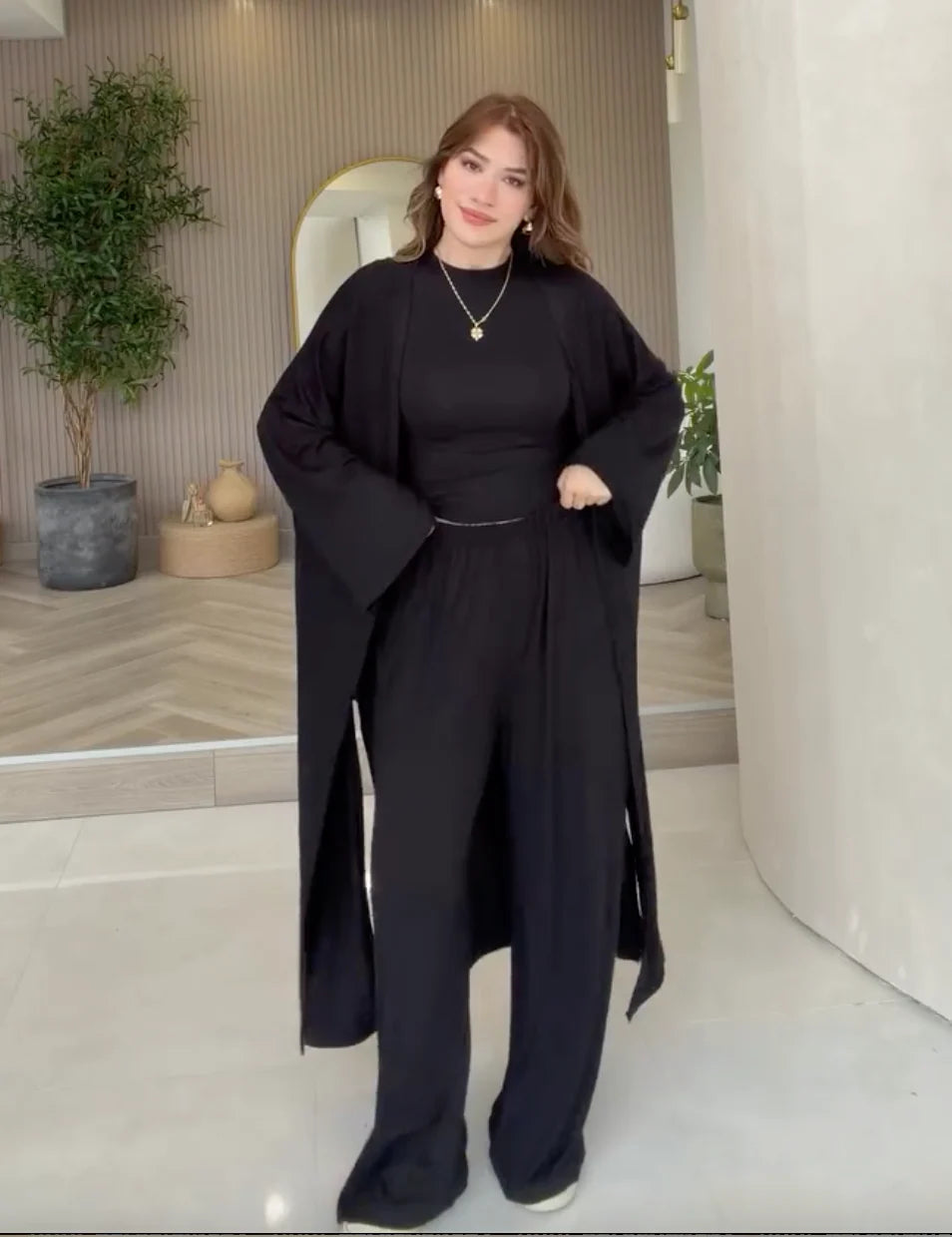 Summer Gown Three Piece Set