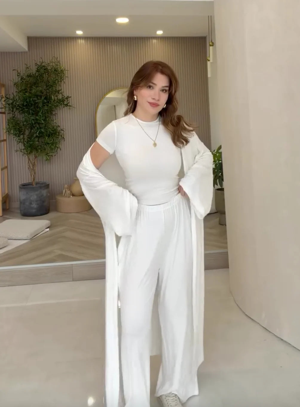 Summer Gown Three Piece Set