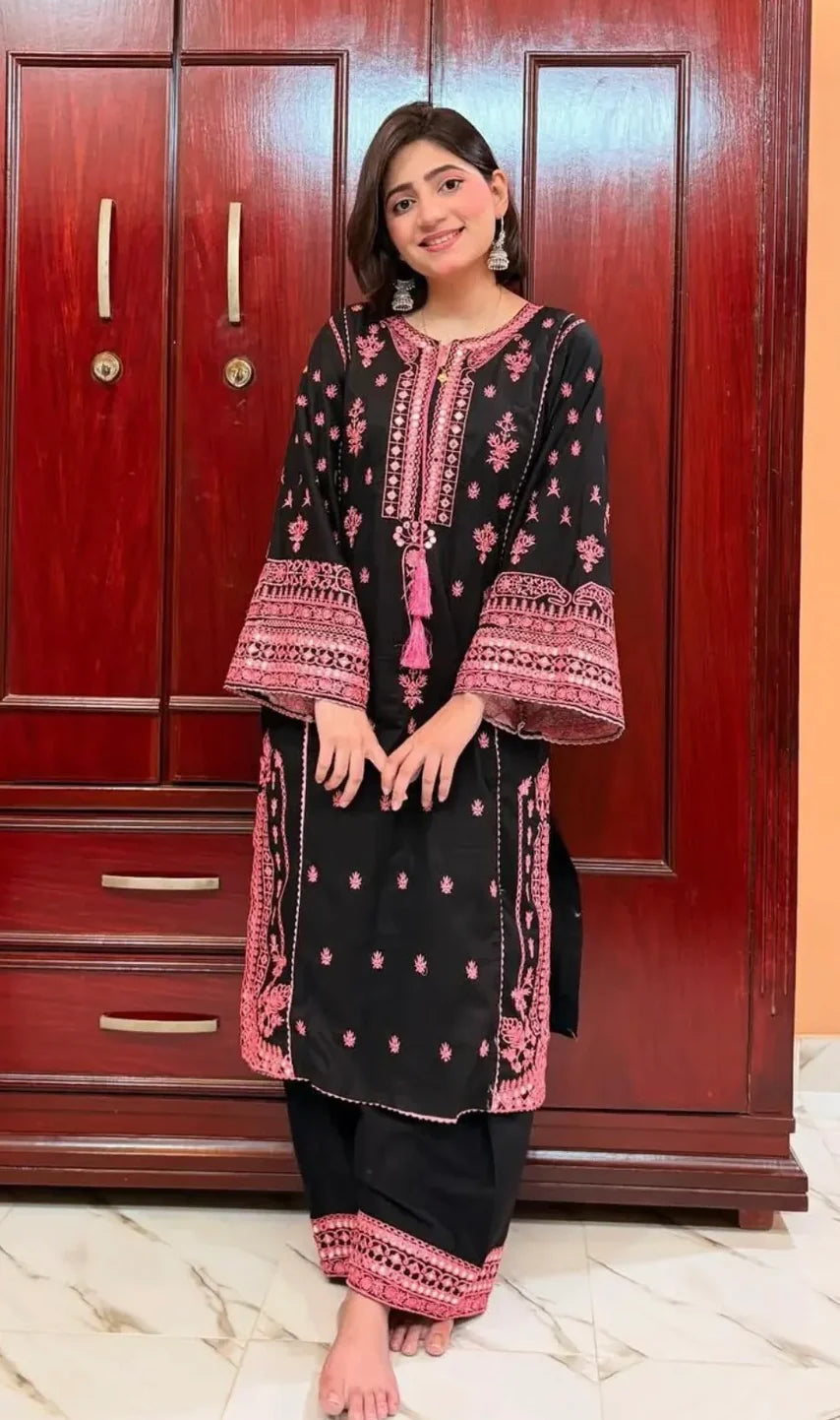 Sayira Embroiderd Stitched Dress