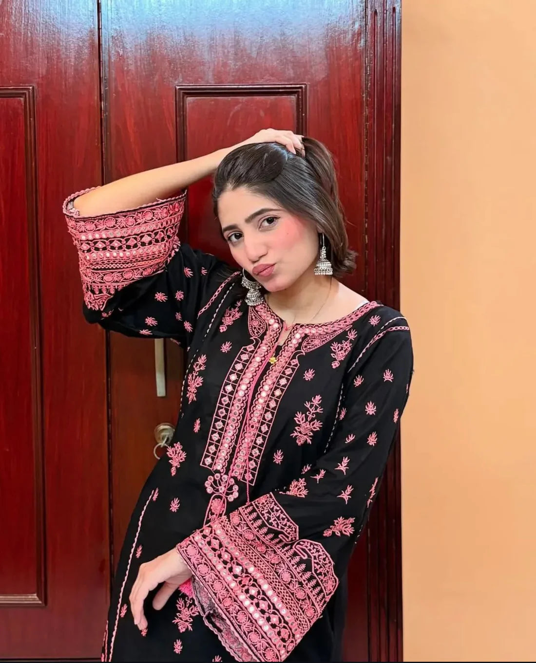 Sayira Embroiderd Stitched Dress