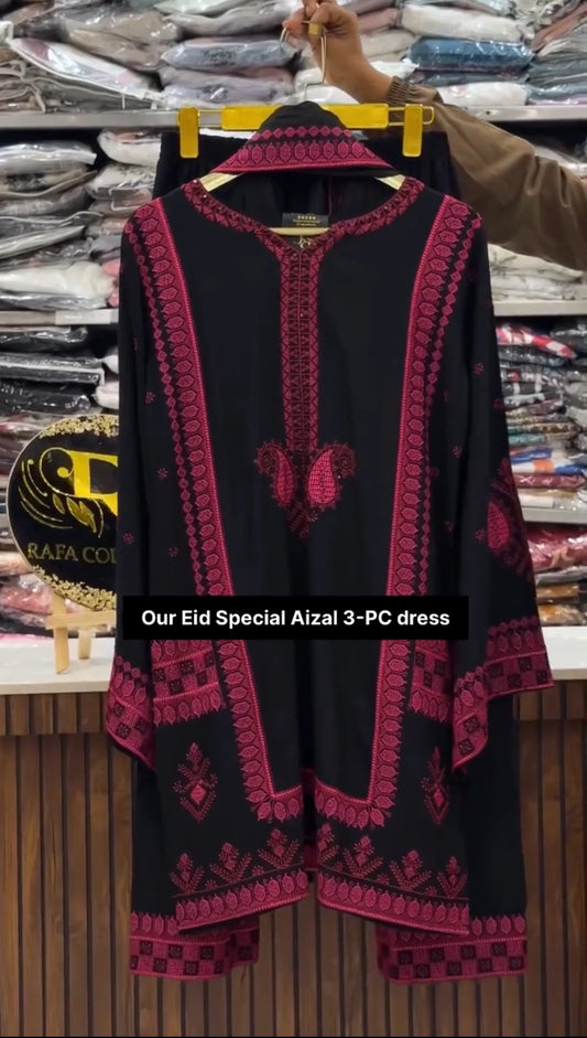 Aizel 3PC Stitched Dress