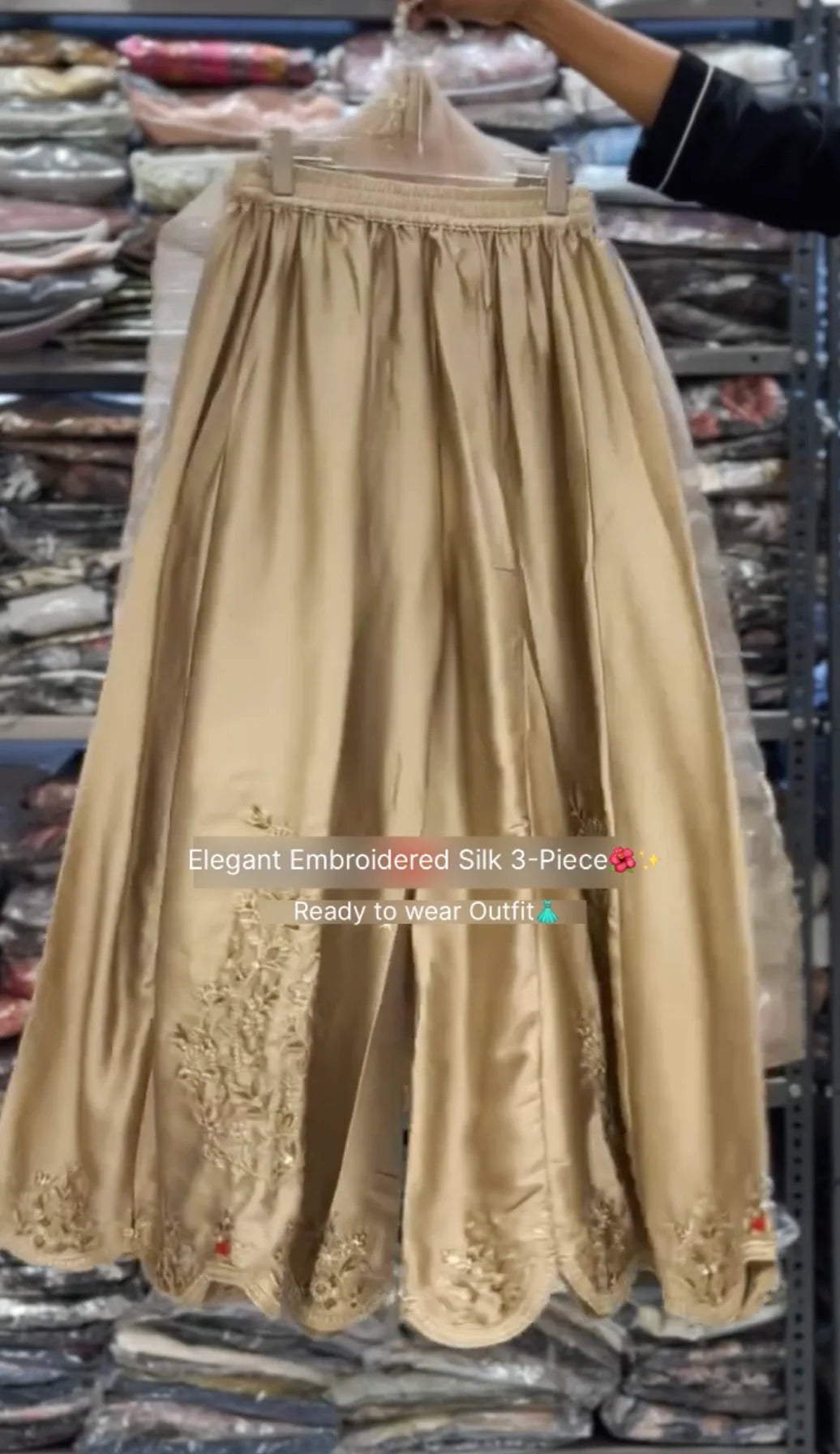 Zareen Embroidered Silk 3-Piece