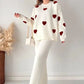 Winter Heart Printed Baggy Tracksuit for Women